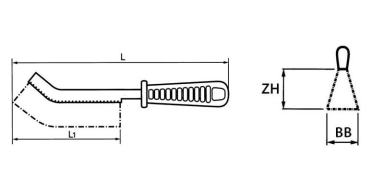 Technische tekening handborstel